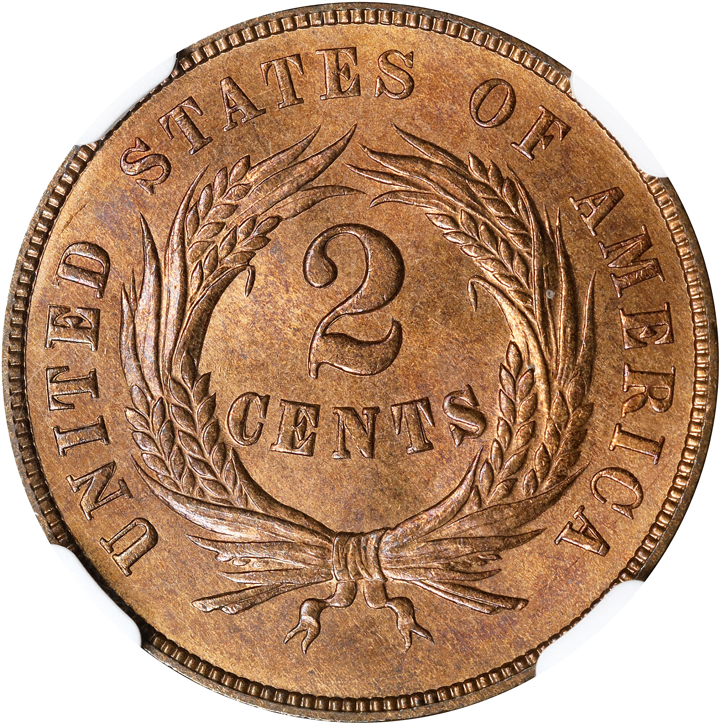 1869 2c MS RB MS67 RB CAC thumbnail 2