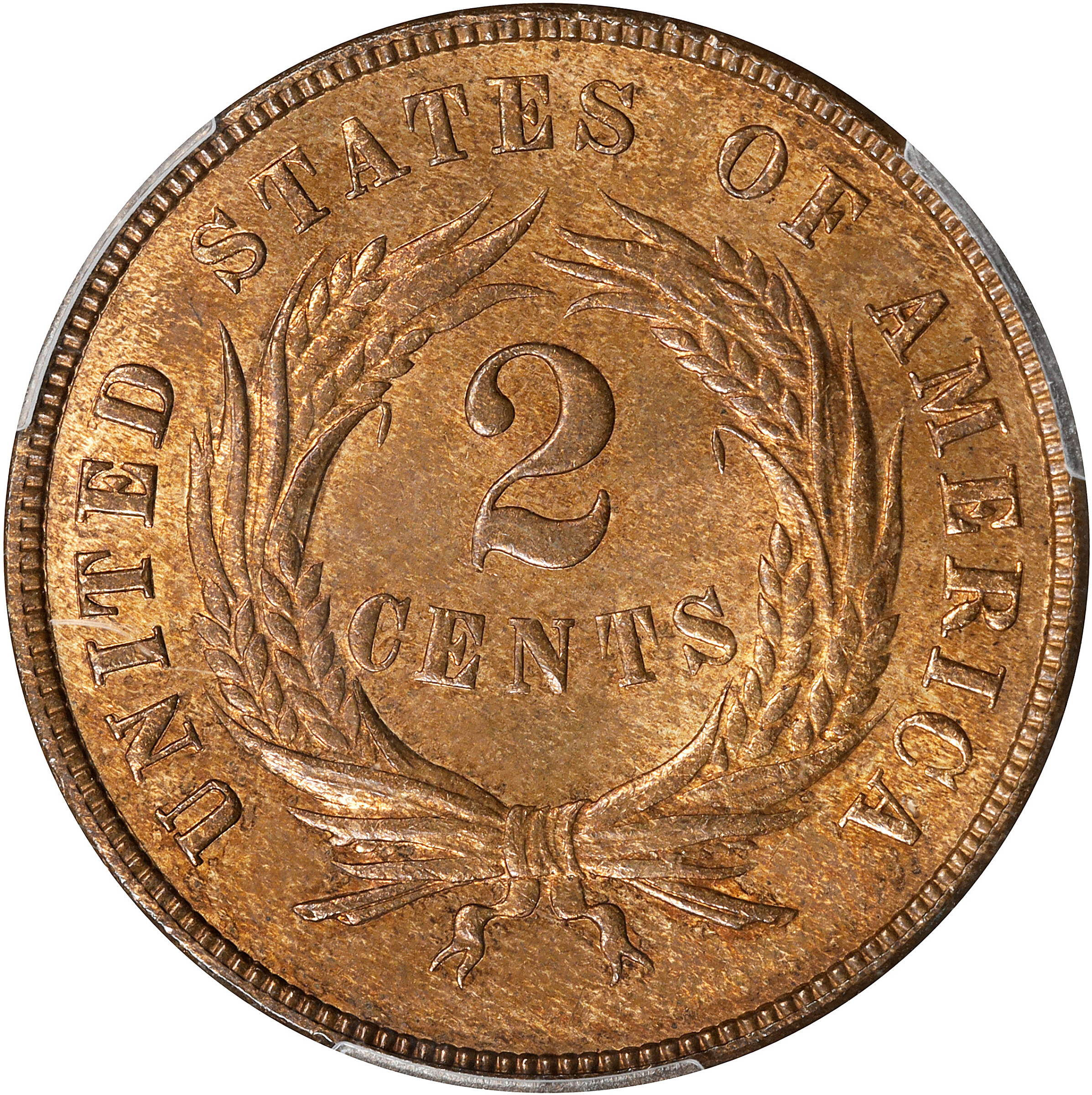 1871 2c MS RB MS65 RB CAC thumbnail 3