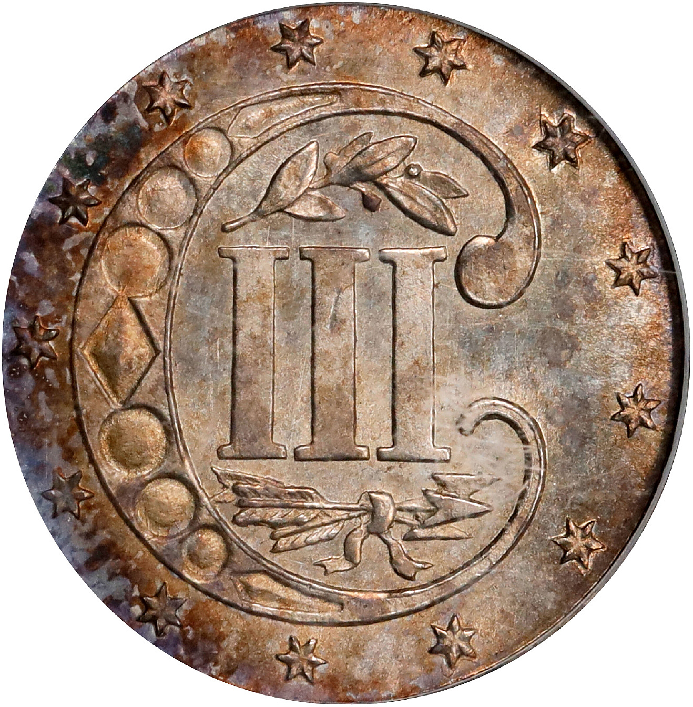 1869/'8' 3cS Narrow Date AU53 thumbnail 12