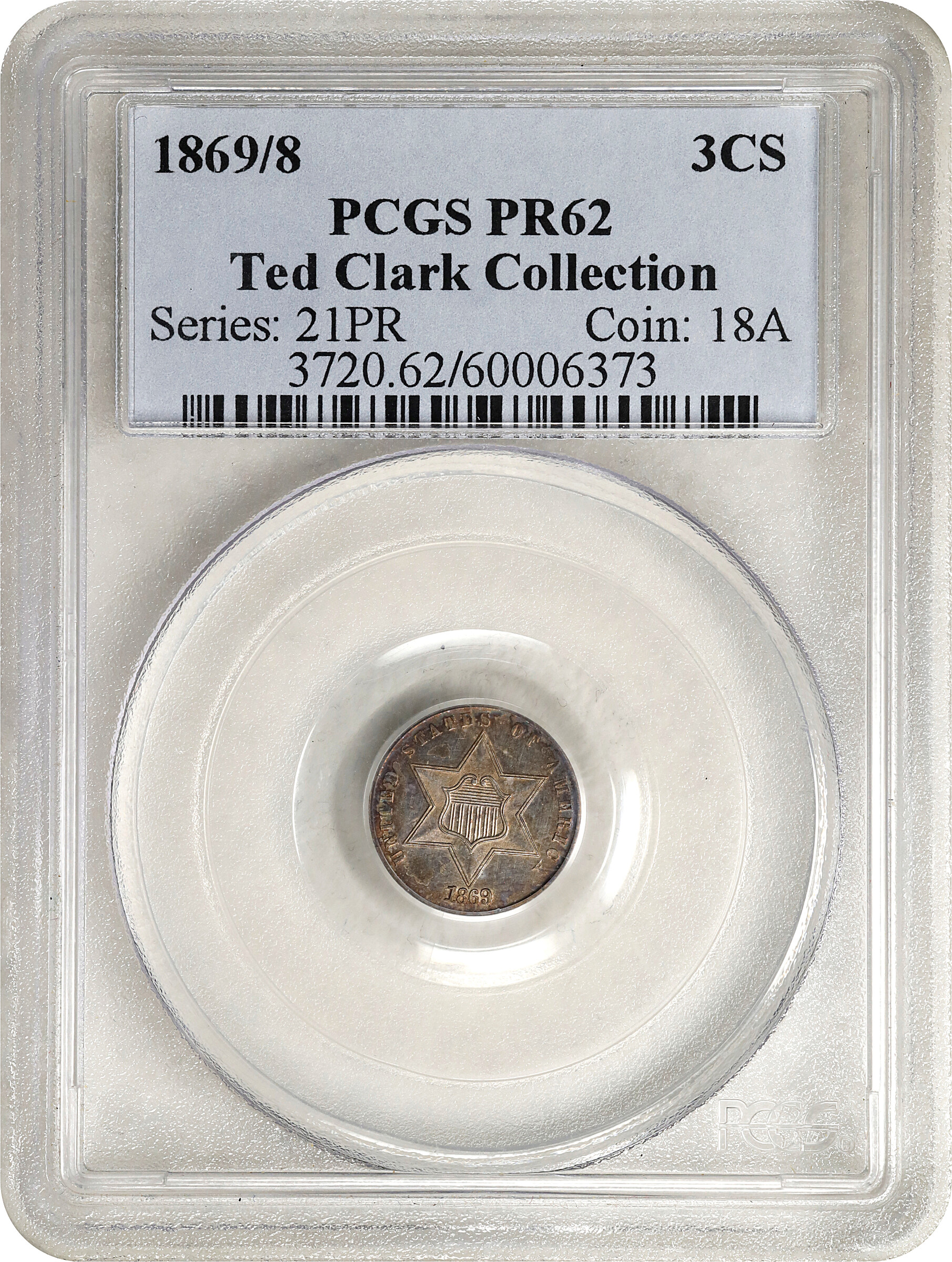 1869/'8' 3cS Narrow Date AU53 thumbnail 13