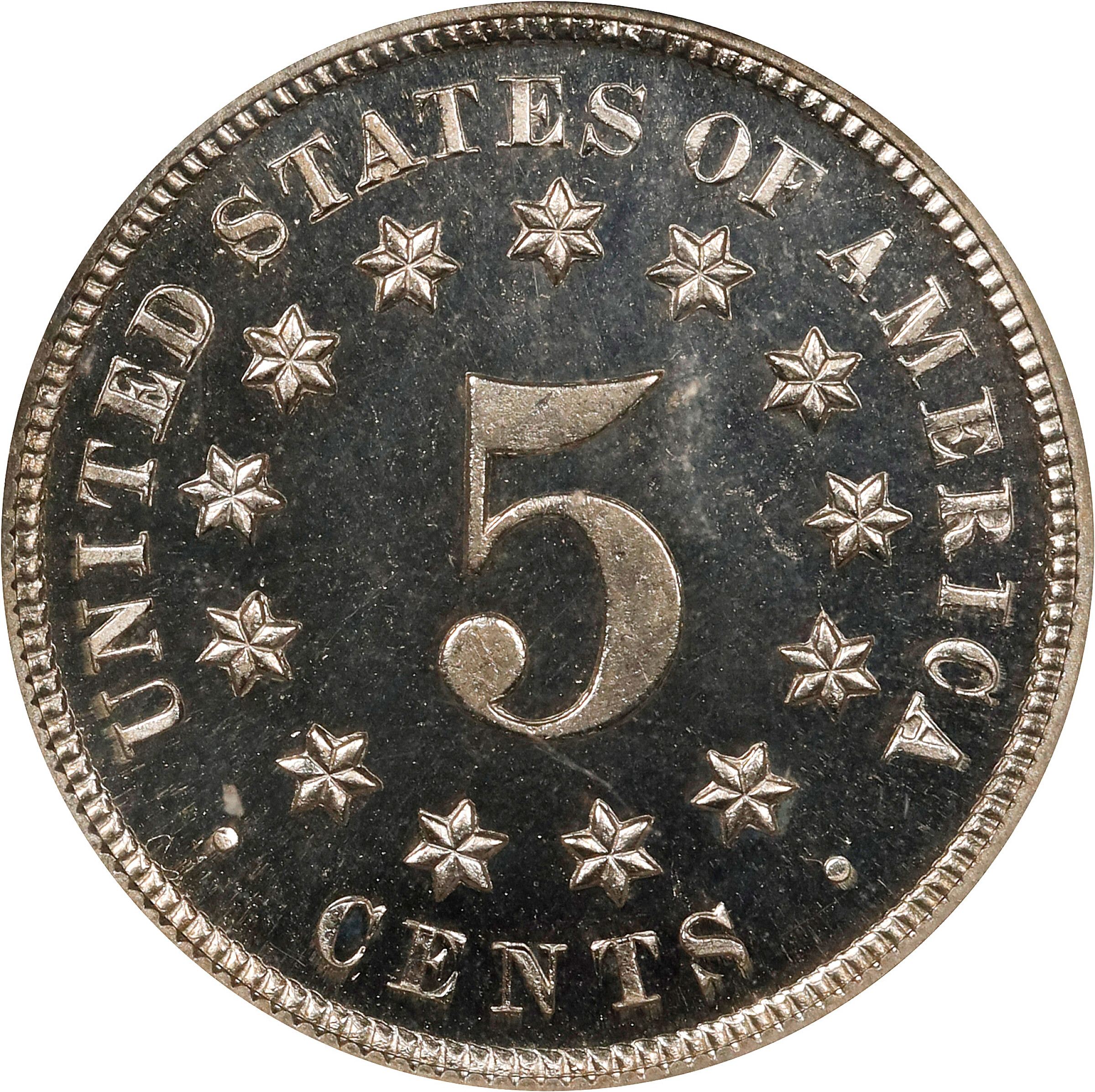 1872 5c PR DCAM PR66 DCAM CAC thumbnail 2