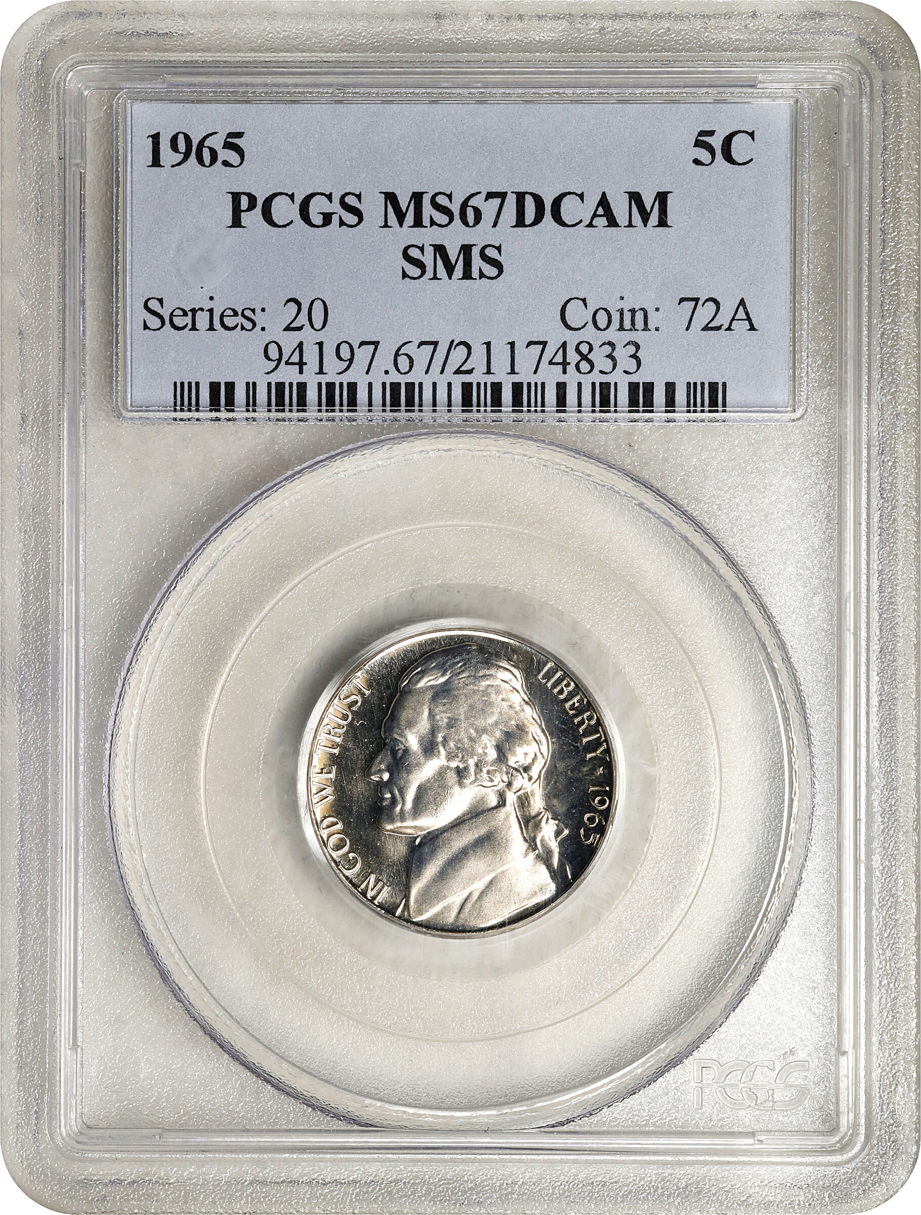 1965 5c Special Mint Set SMS DCAM thumbnail 14
