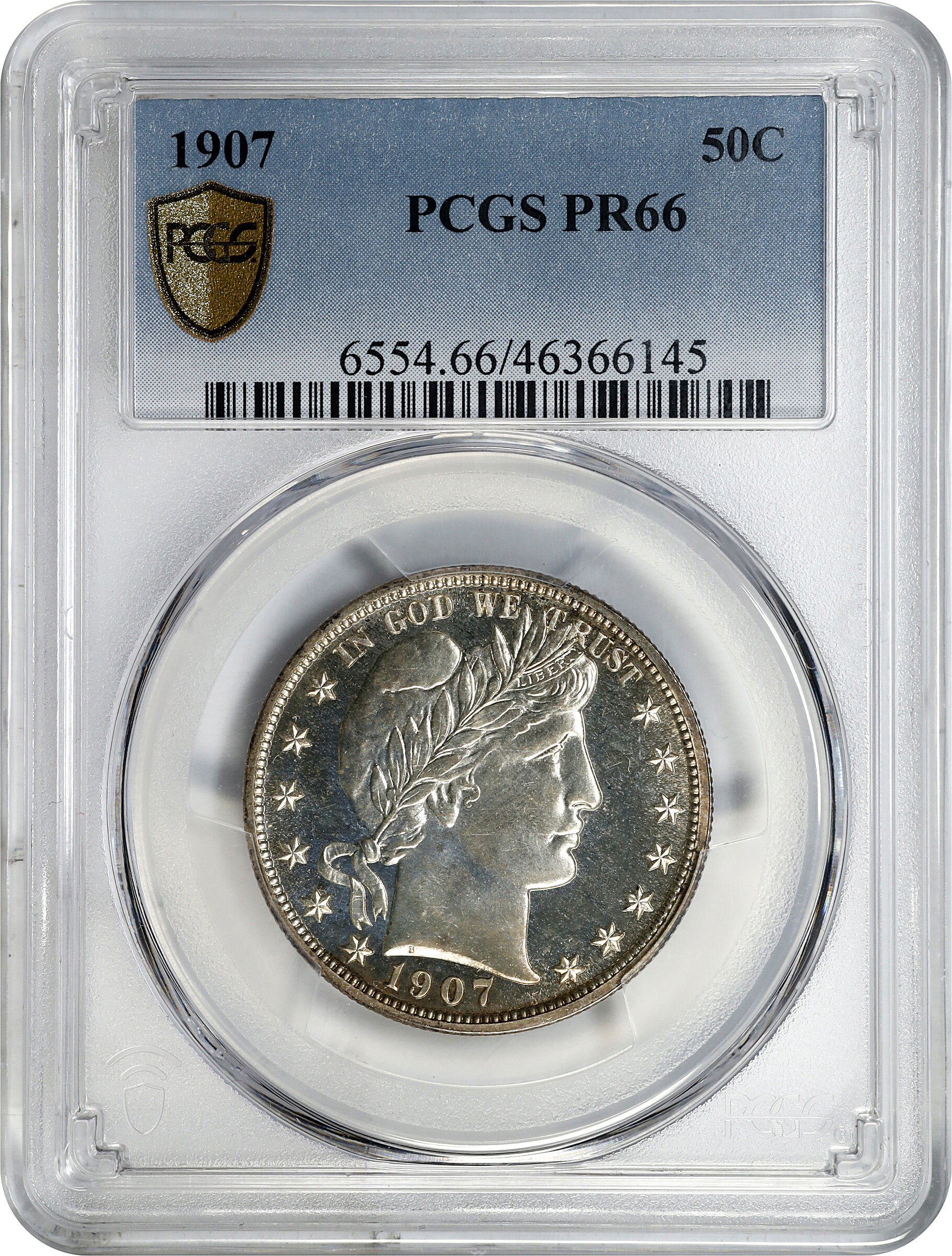 1907 50c PR66 CAC thumbnail 5
