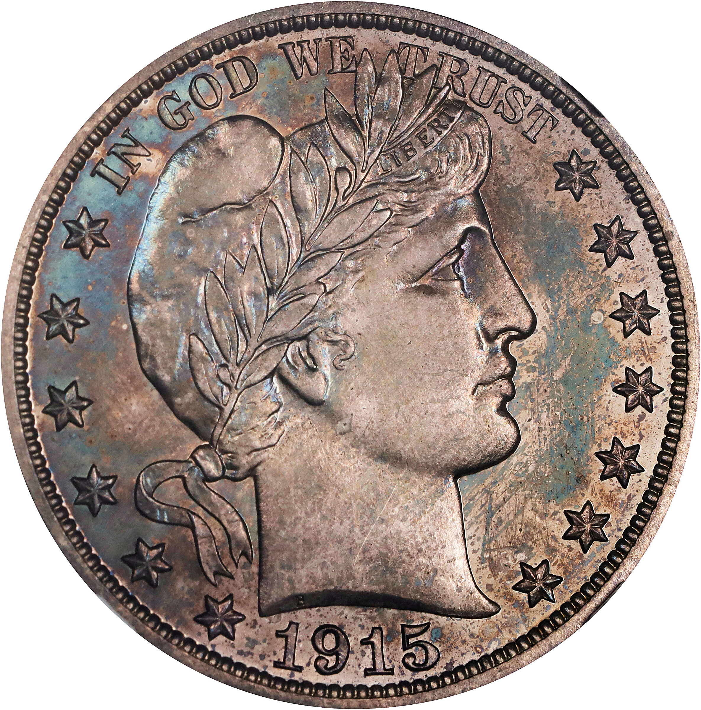 1915 Barber Half Dollar. Proof-65 (NGC).