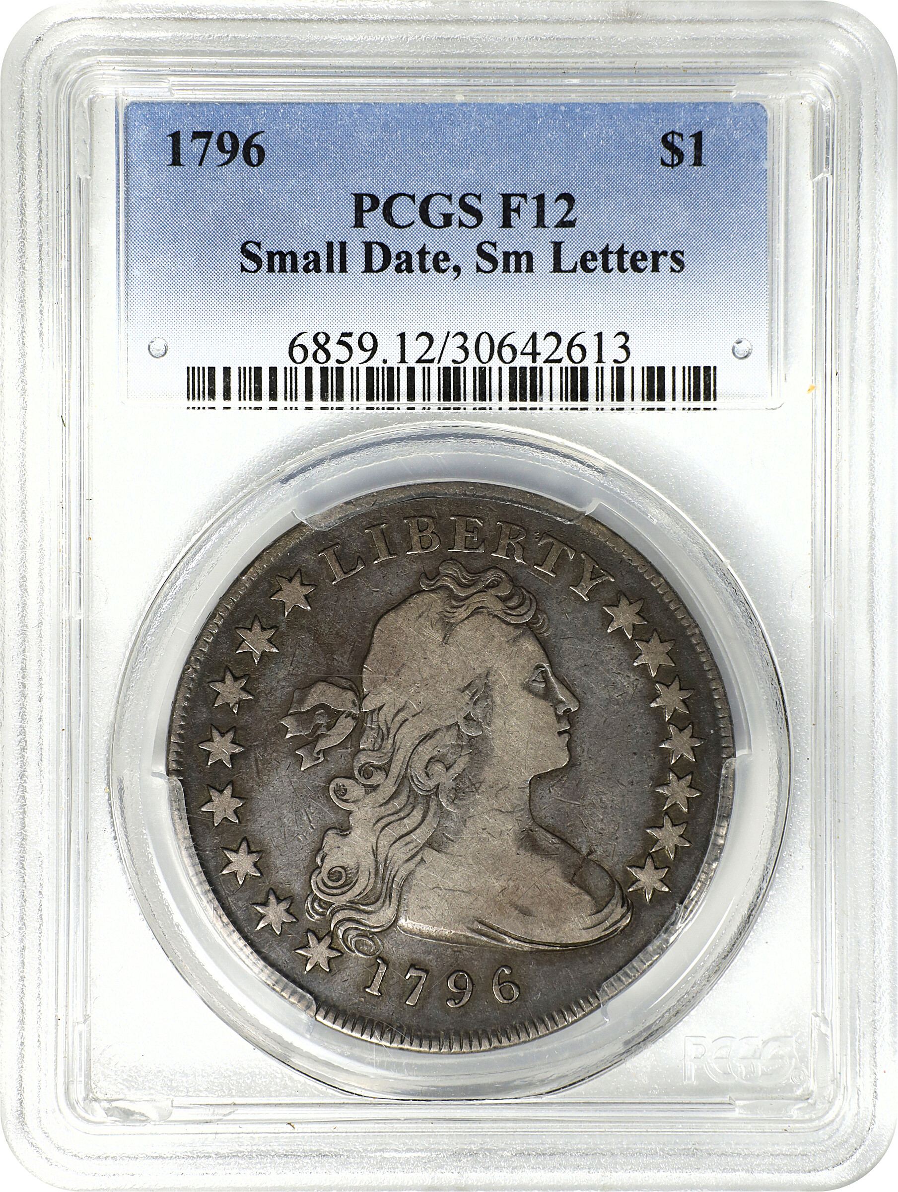 1796 $1  Small Date, Small Letters G6 thumbnail 16
