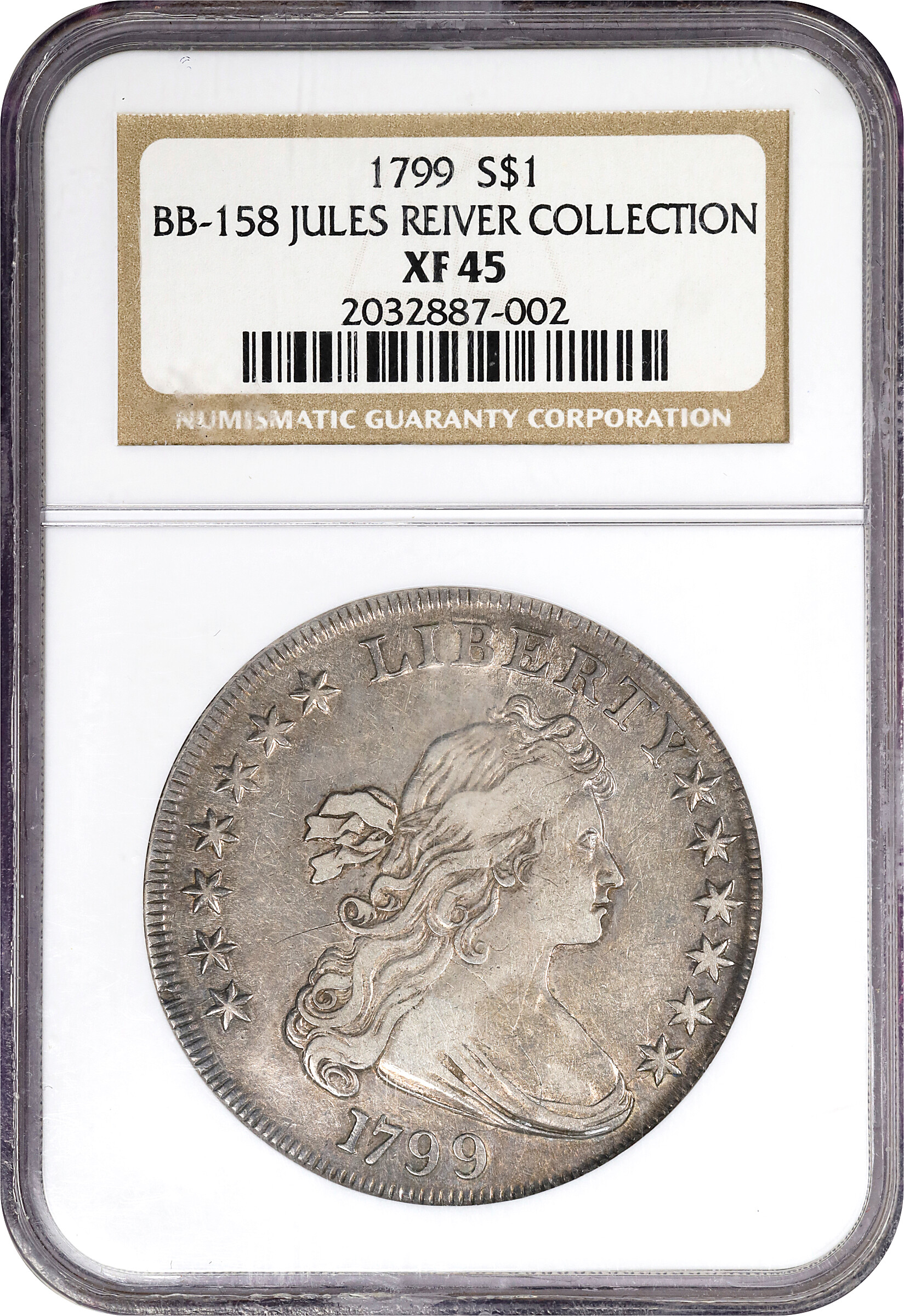1799 $1  7x6 Stars, B-16, BB-158 MS60 thumbnail 23