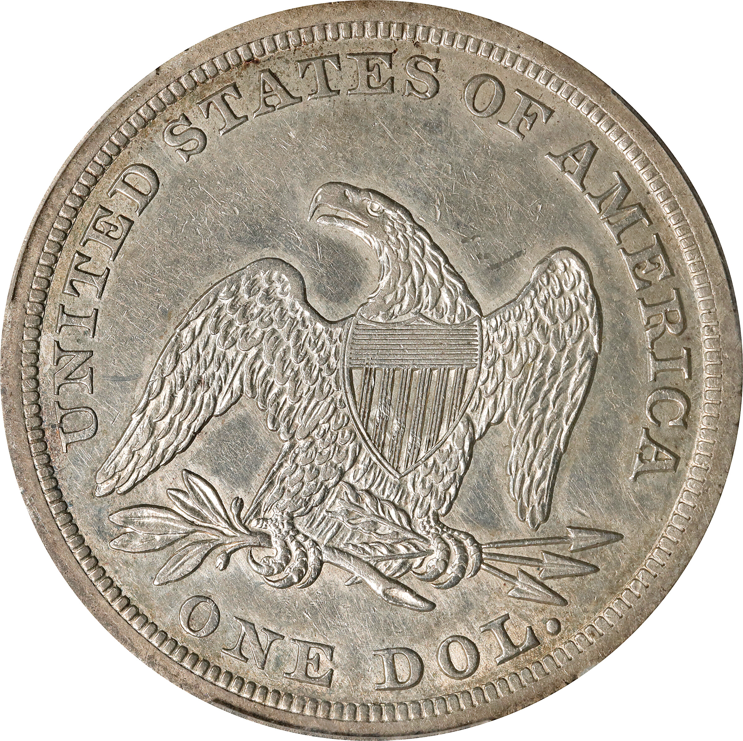 1840 $1 AU53 thumbnail 2