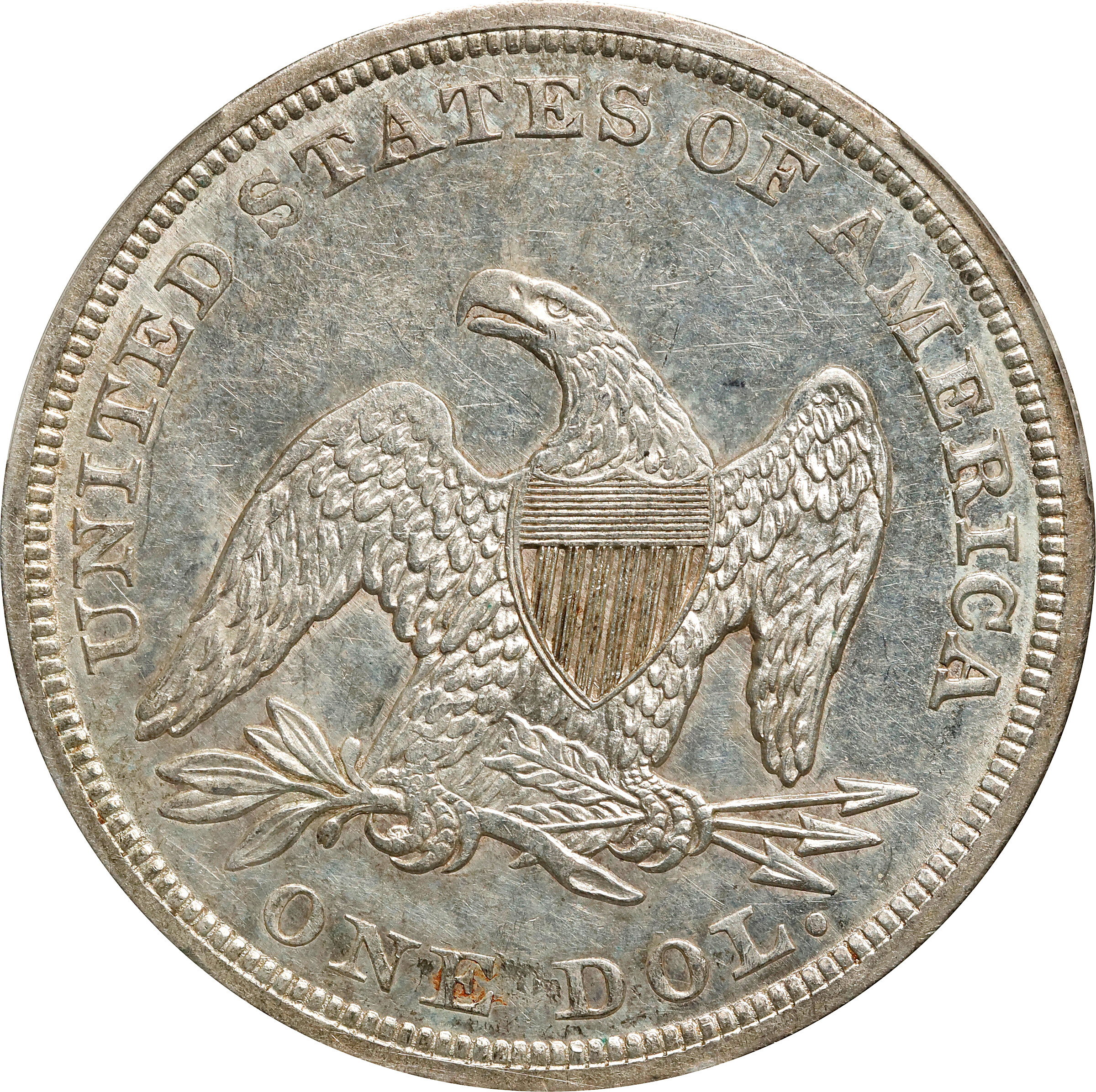 1857 $1 AU58 thumbnail 2