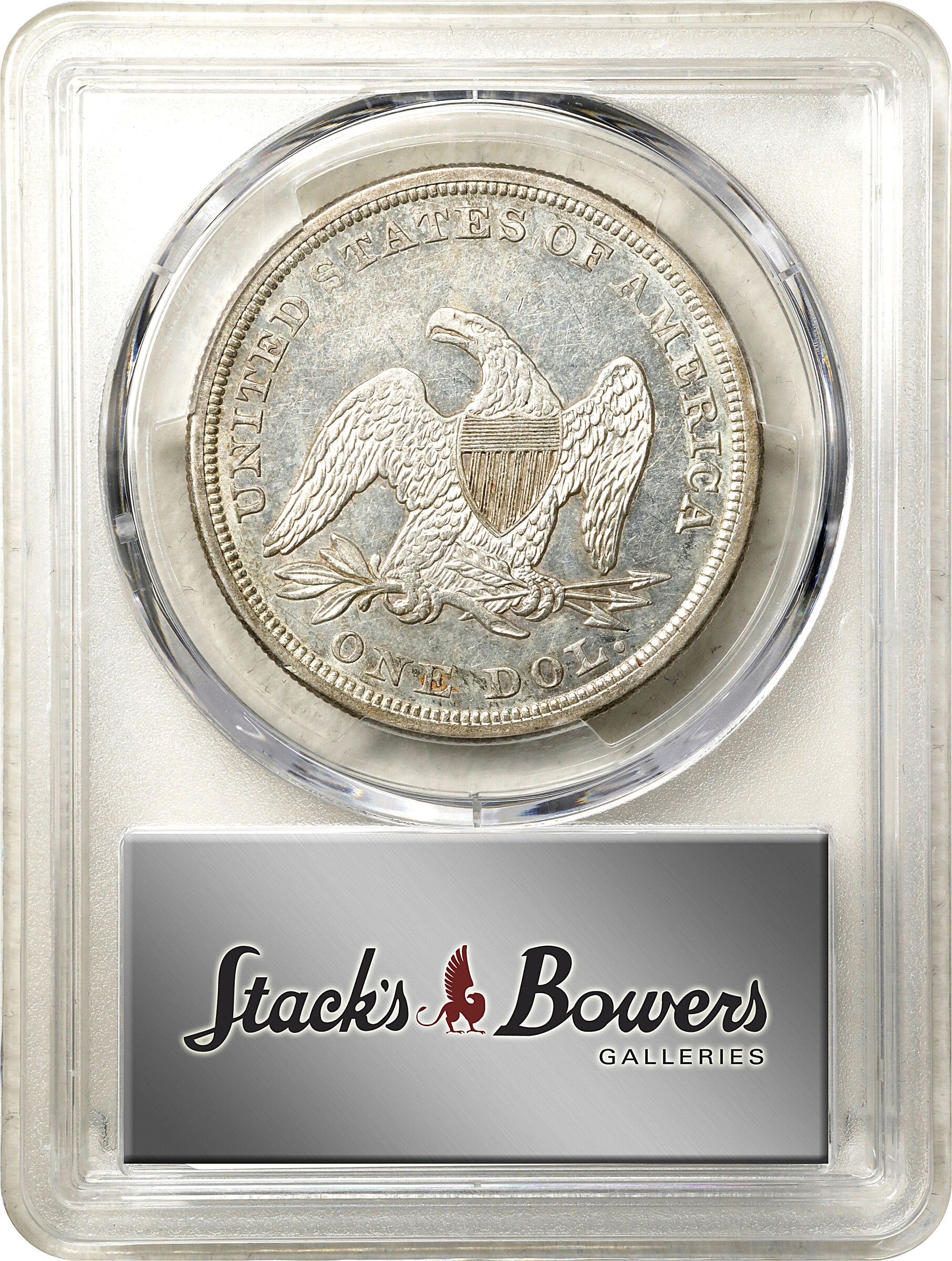 1857 $1 AU58 thumbnail 4