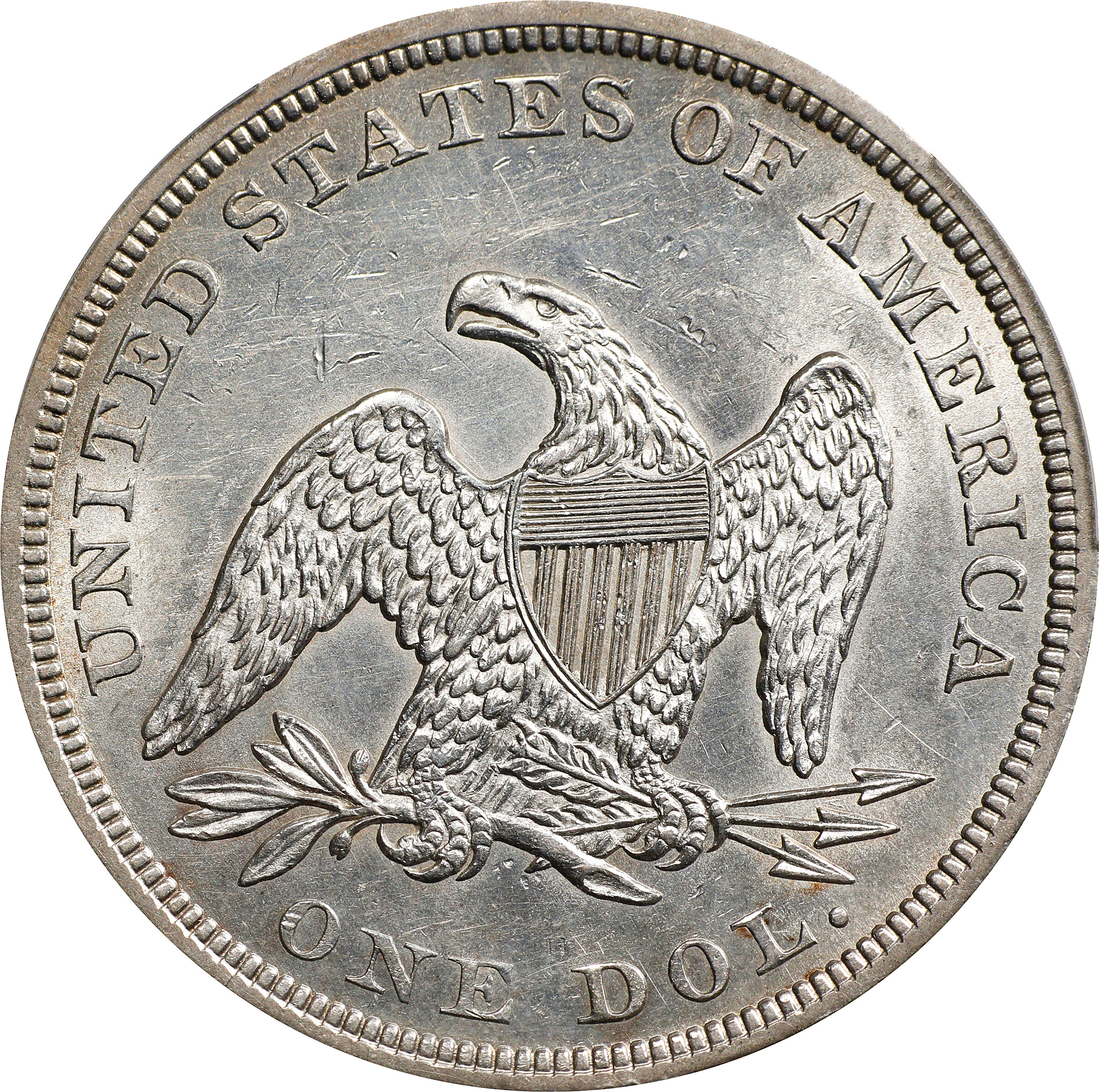 1861 $1 AU58 thumbnail 2