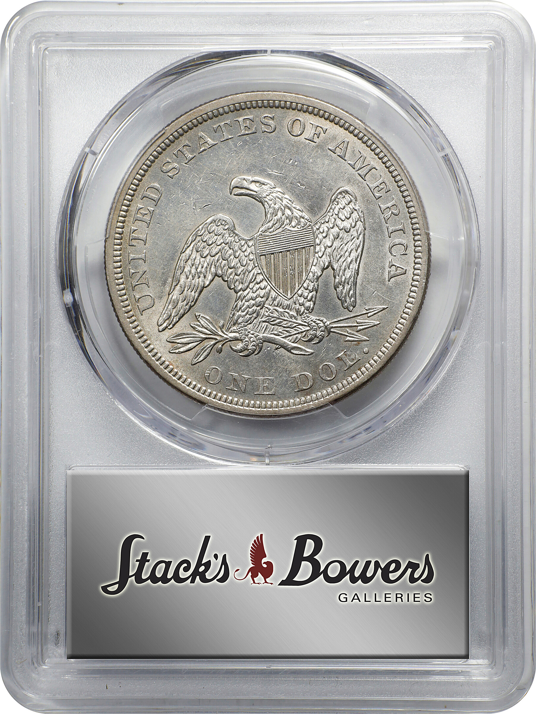 1861 $1 AU58 thumbnail 4
