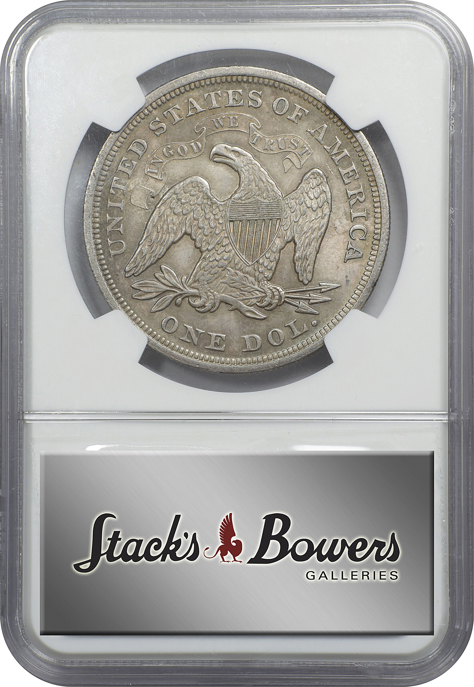 1869 $1 MS66 CAC thumbnail 10
