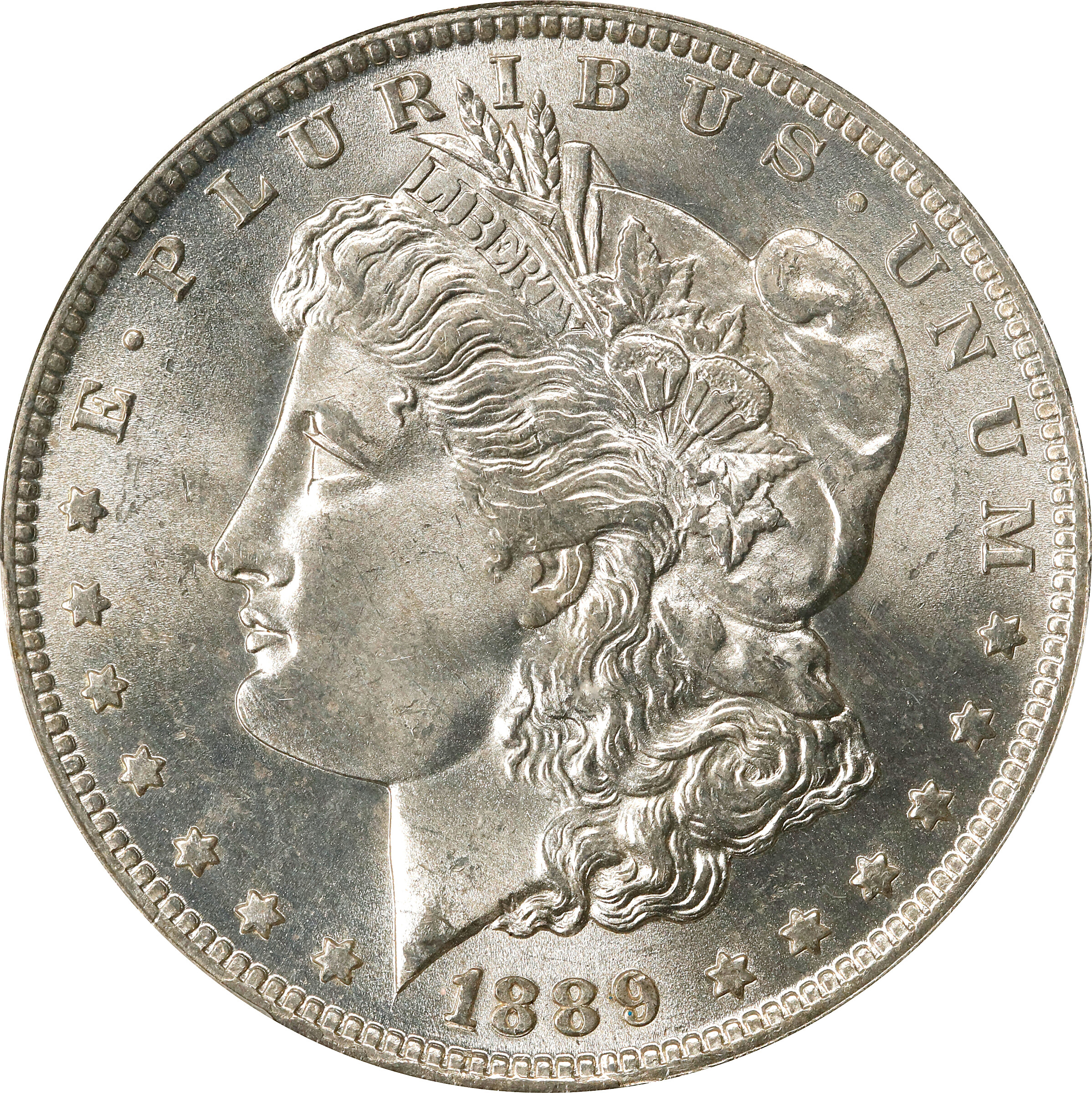 1889-O Morgan Silver Dollar. VAM-6. Top 100 Variety. Repunched Date, Doubled Date. MS-65 (PCGS).