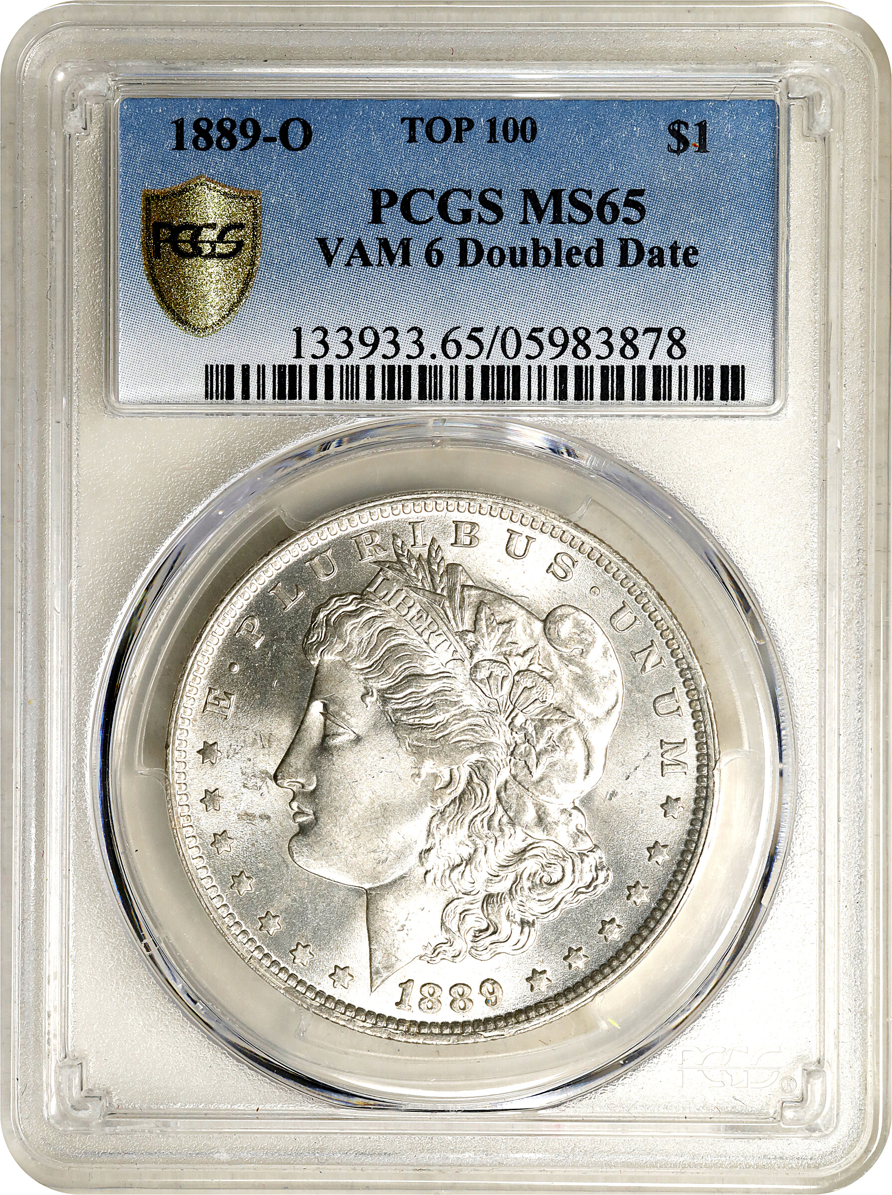 1889-O $1  Doubled Date, VAM-6 MS65 thumbnail 3