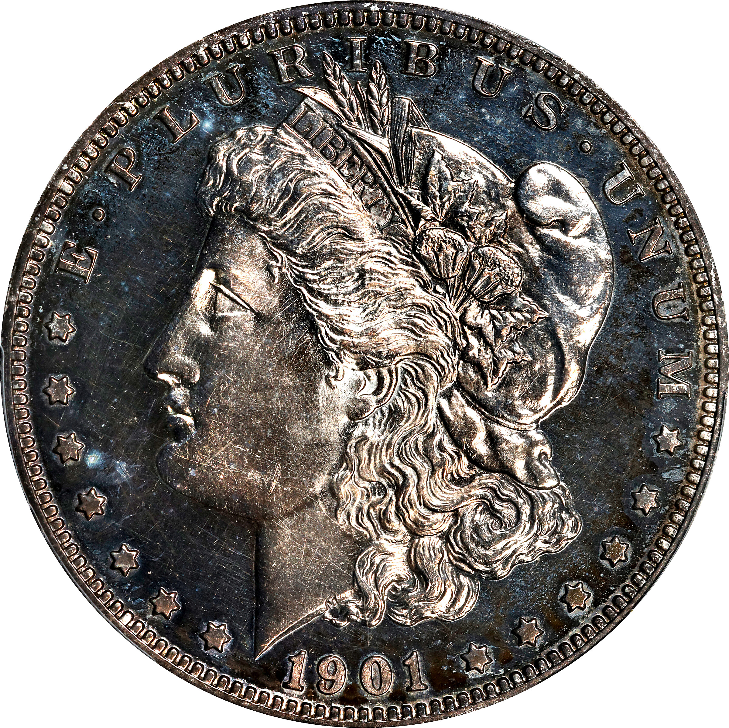1901 Morgan Silver Dollar. Proof-63 (PCGS). CAC.