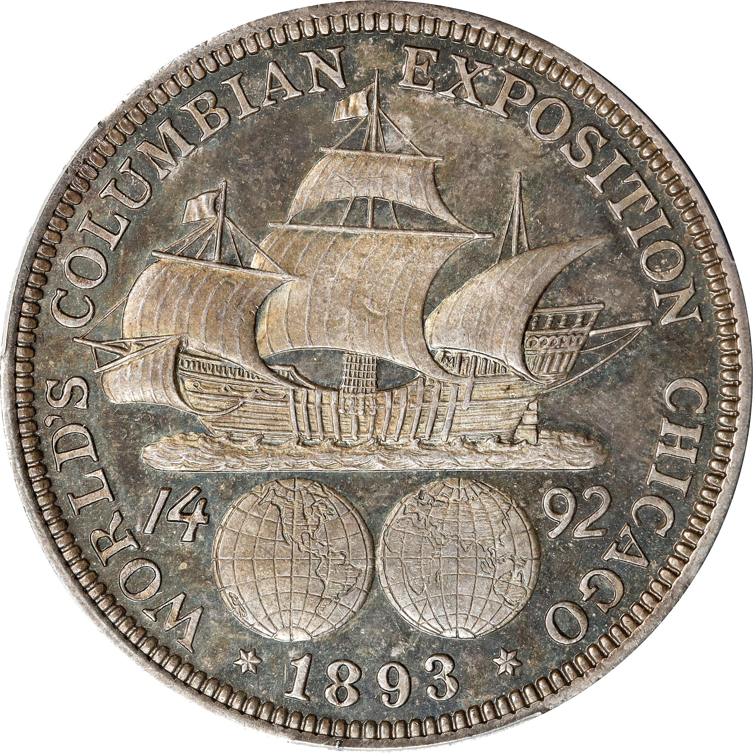 1893 50c Columbian Exposition MS PL MS65 PL CAC thumbnail 4