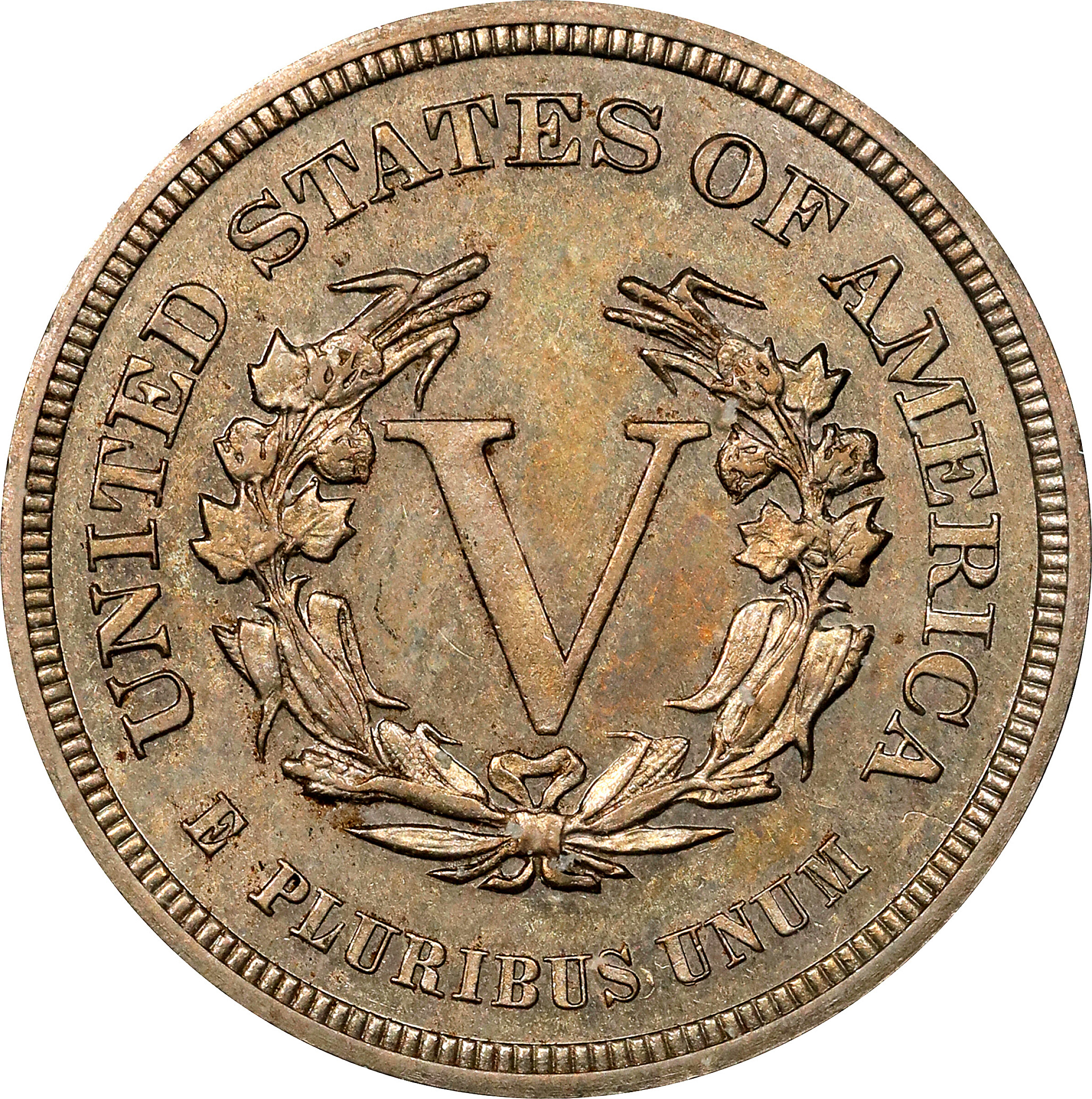1882 P5c Nickel, J-1690 PR63 thumbnail 2