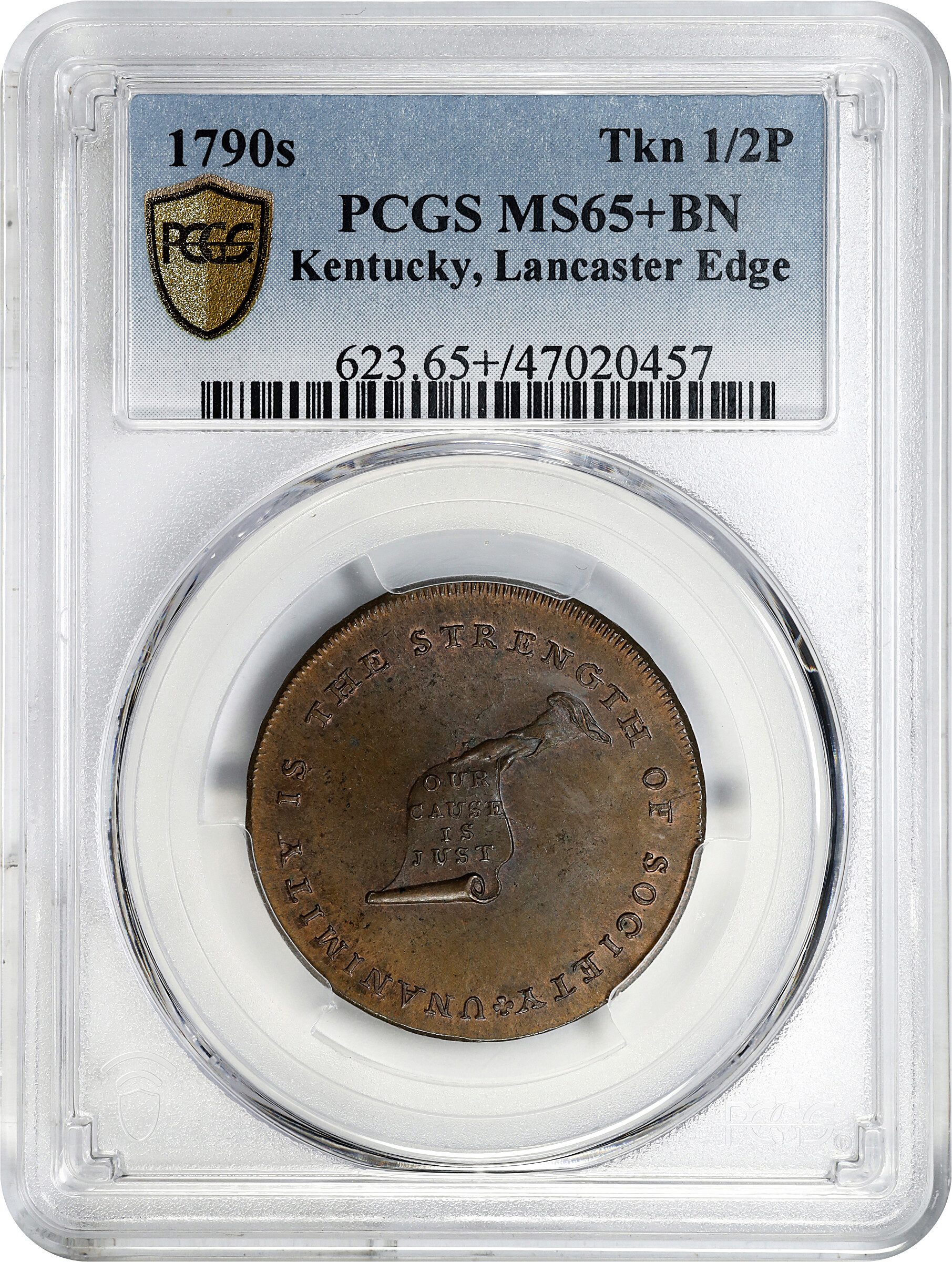 Kentucky Token LANCASTER MS BN MS65 BN thumbnail 3