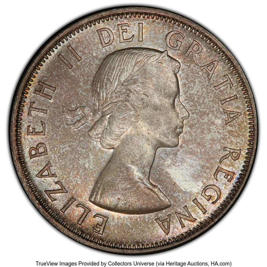 image for: Canada: Elizabeth II 50 Cents 1956 MS66 PCGS,...
