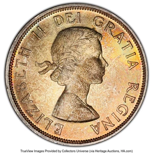 image for: Canada: Elizabeth "Confederation" Dollar 1964 MS66+ PCGS,...