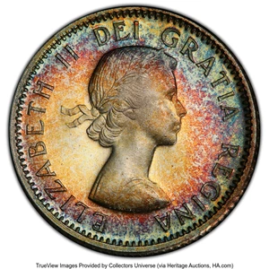 image for: Canada: Elizabeth II 10 Cents 1955 MS66 PCGS,...