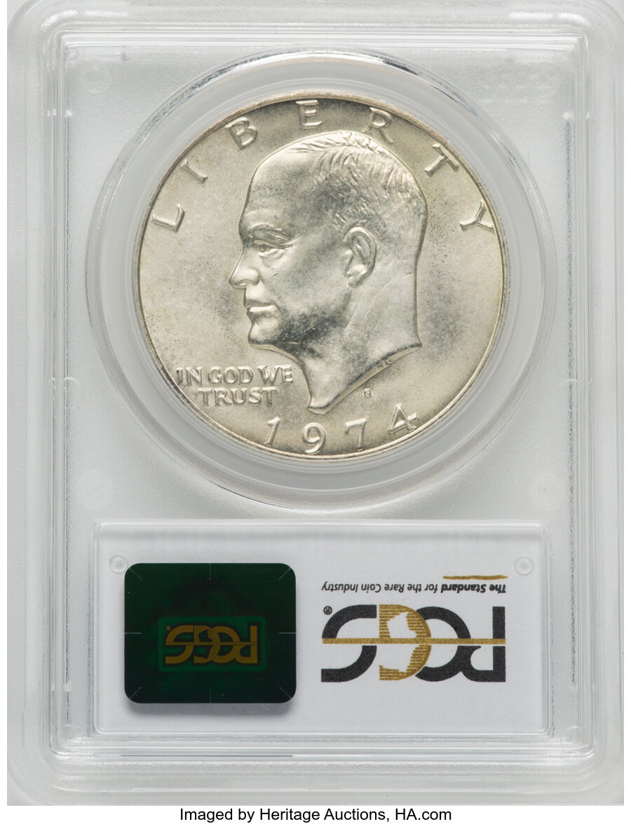 1974 S Silver One Dollar MS Values | Greysheet
