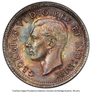 image for: Canada: George VI 10 Cents 1938 MS66 PCGS,...