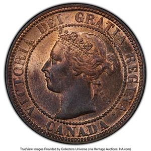 image for: Canada: Victoria Cent 1896 MS65 Red and Brown PCGS,...