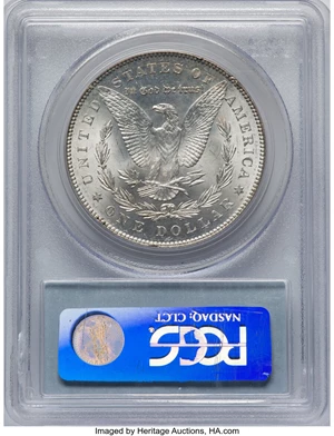 image for: 1878 7TF $1 Reverse of 1878, Doubled P, VAM-116, MS62 PCGS. A Hit List Variety. PCGS Population: (19/22). NGC Census: (0/0)...