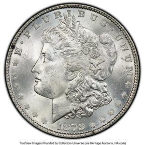image for: 1878 7TF $1 Reverse of 1878, Tripled Star, VAM-141, MS65 PCGS. A Top 100 Variety. PCGS Population: (11/1 and 0/0+). NGC Cen...