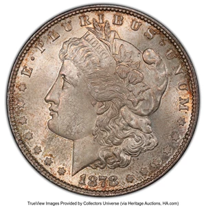 image for: 1878 8TF $1 Chip in Ear, VAM-14, MS63 PCGS. PCGS Population: (19/6 and 0/0+). NGC Census: (4/0 and 0/0+). CDN: $465 Whsle. ...