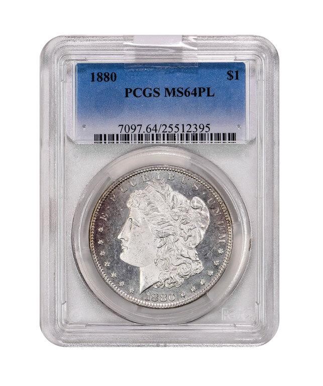 1880 $1  MS PL MS64 PL thumbnail 4