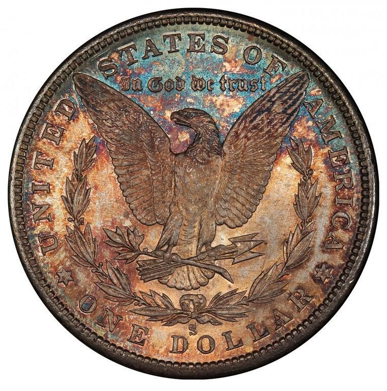 1880-S $1  8/7, Crossbar, VAM-10 MS65 thumbnail 14