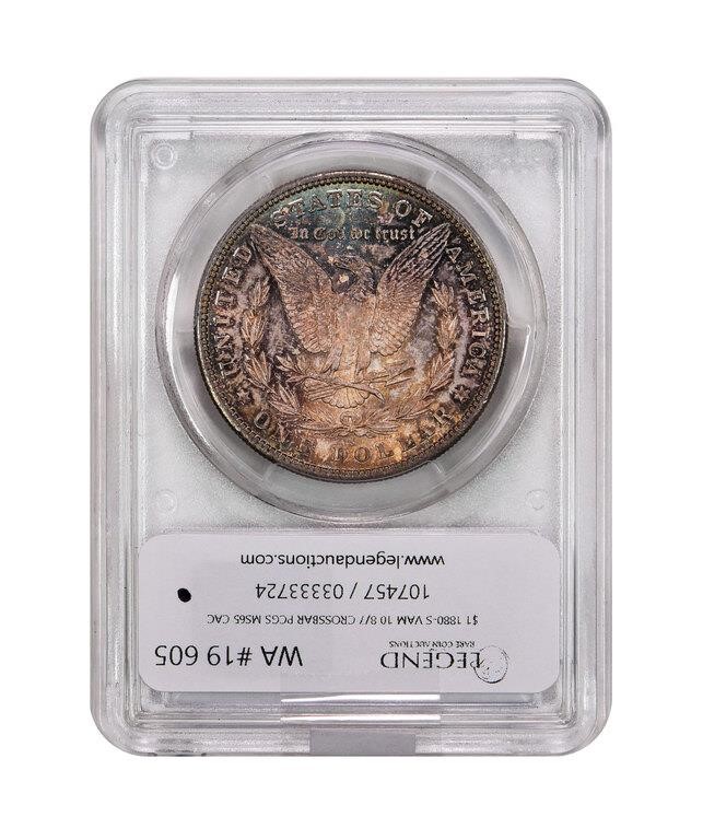 1880-S $1  8/7, Crossbar, VAM-10 MS65 thumbnail 16