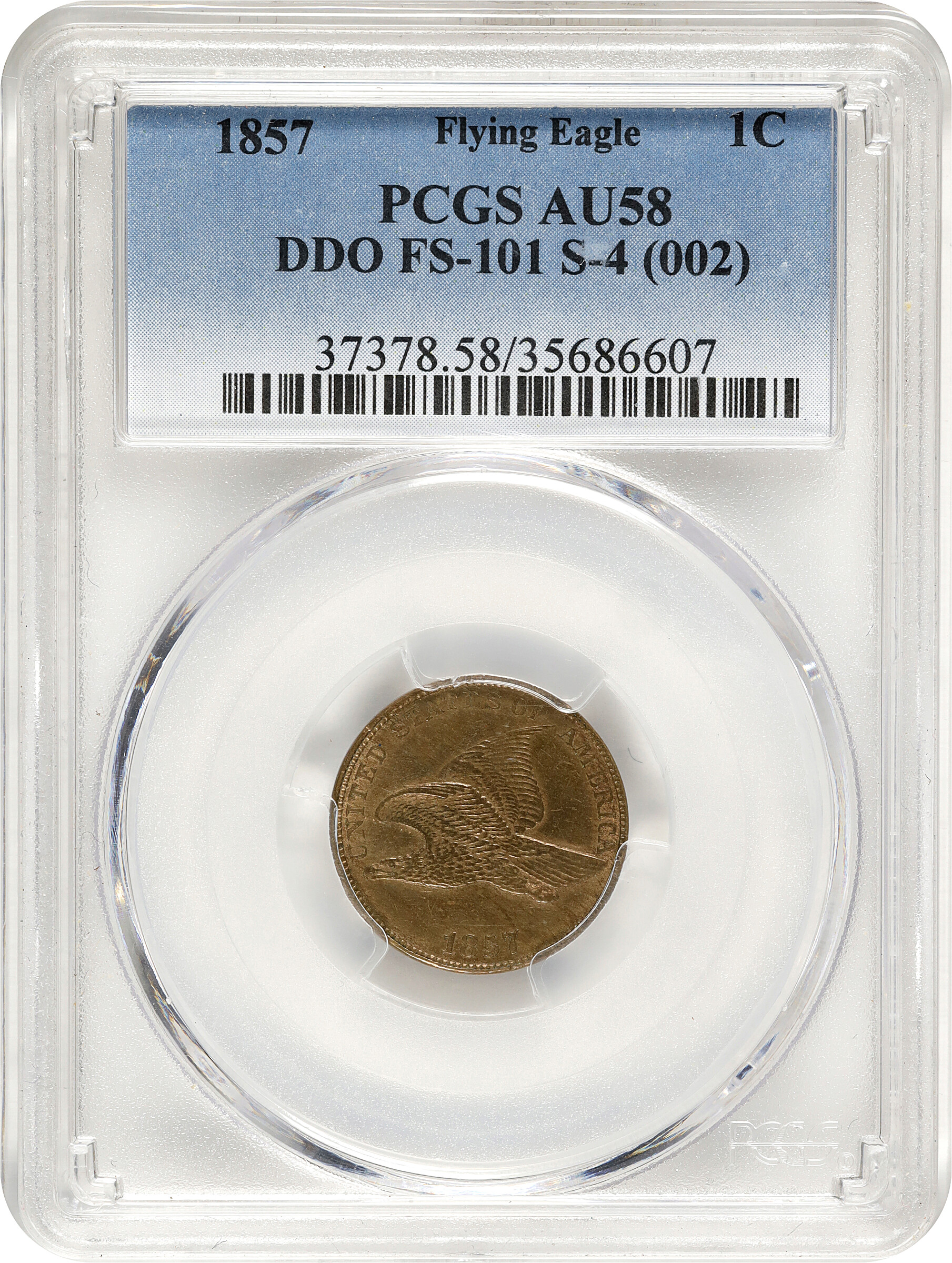 1857 1c Flying Eagle, FS-101, S-4 MS thumbnail 19