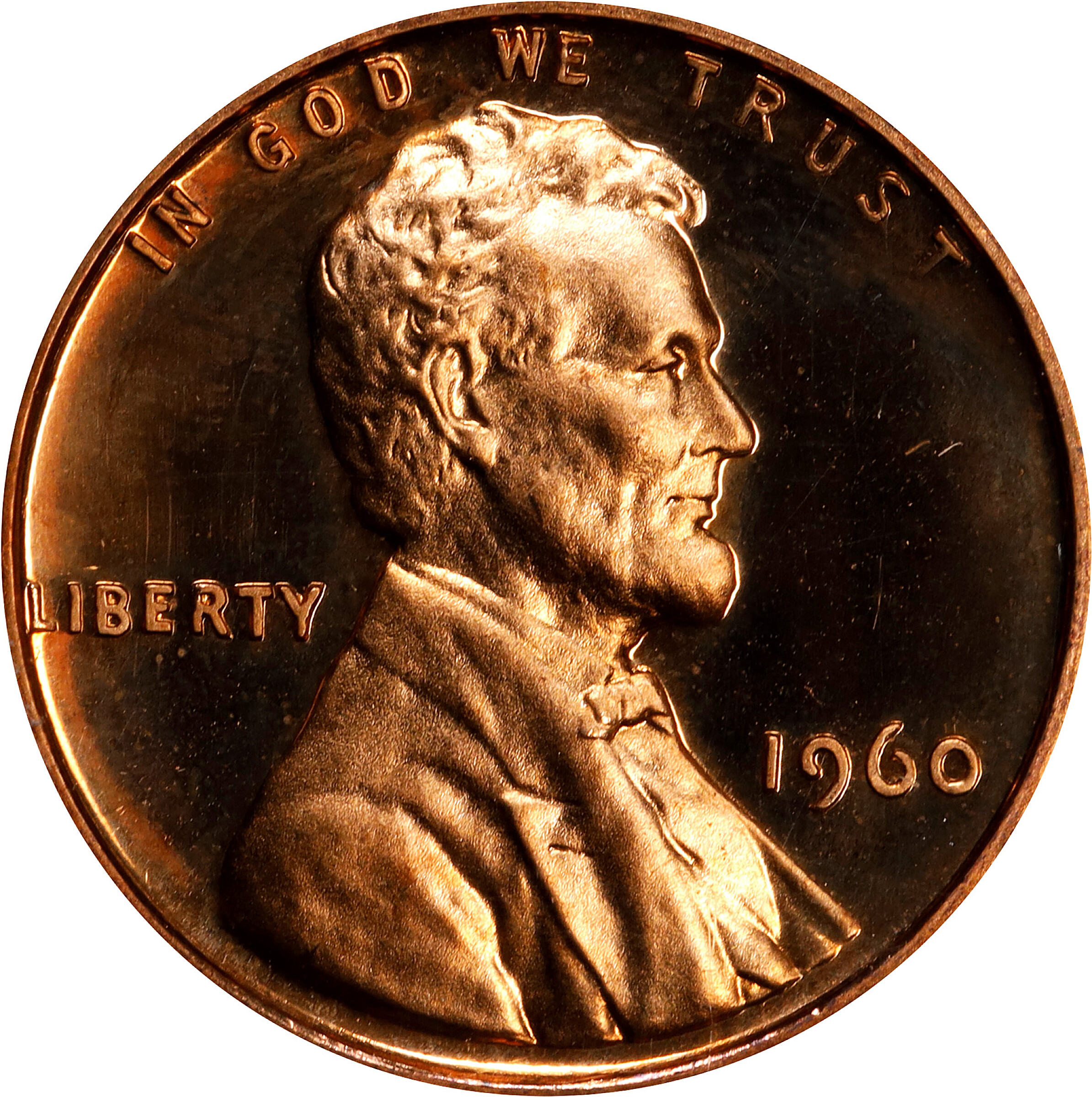 1960 Lincoln Cent. Small Date. Proof-68 RD Ultra Cameo (NGC).