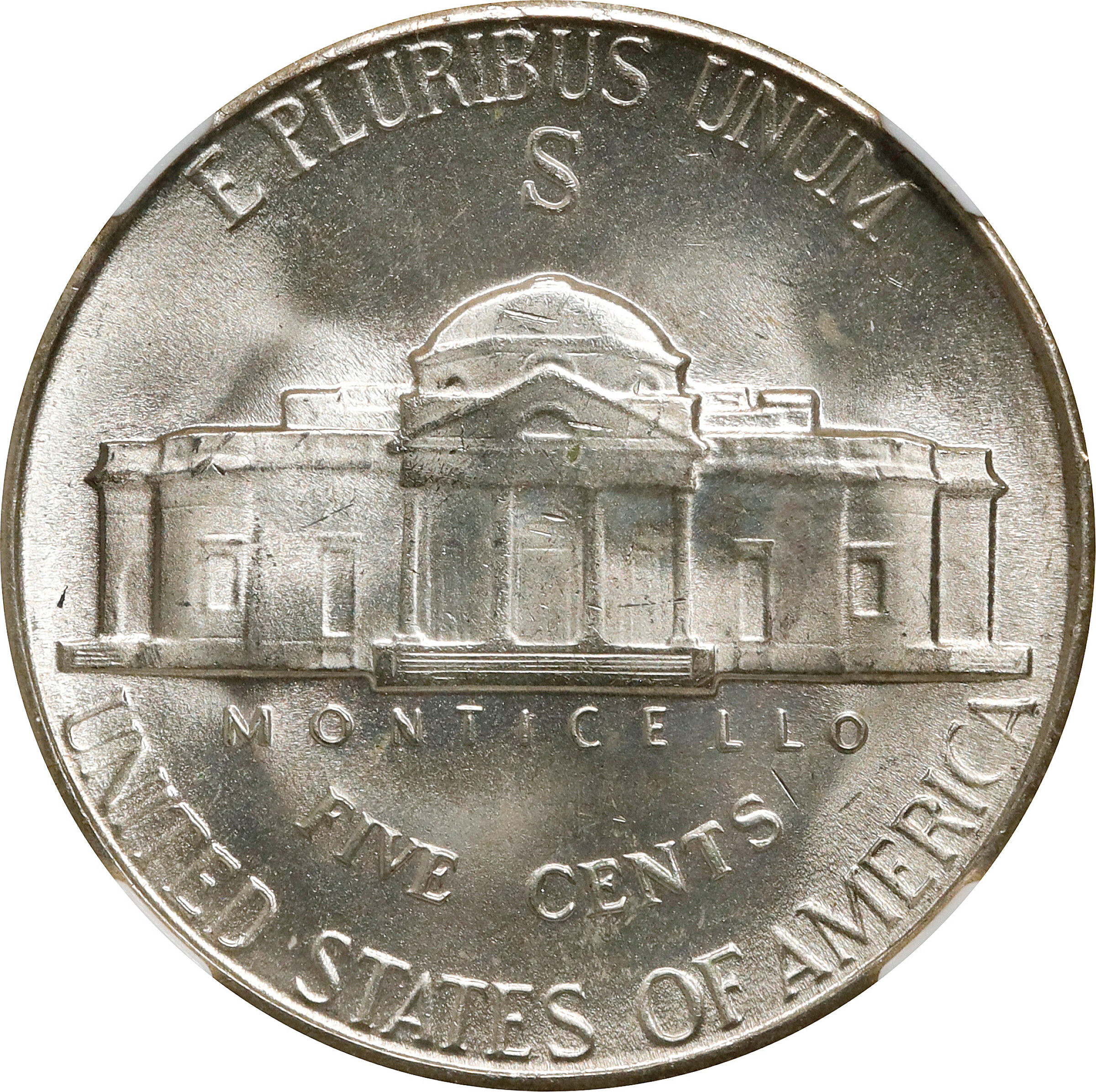 1945-S 5c Silver MS FS MS65 FS thumbnail 4