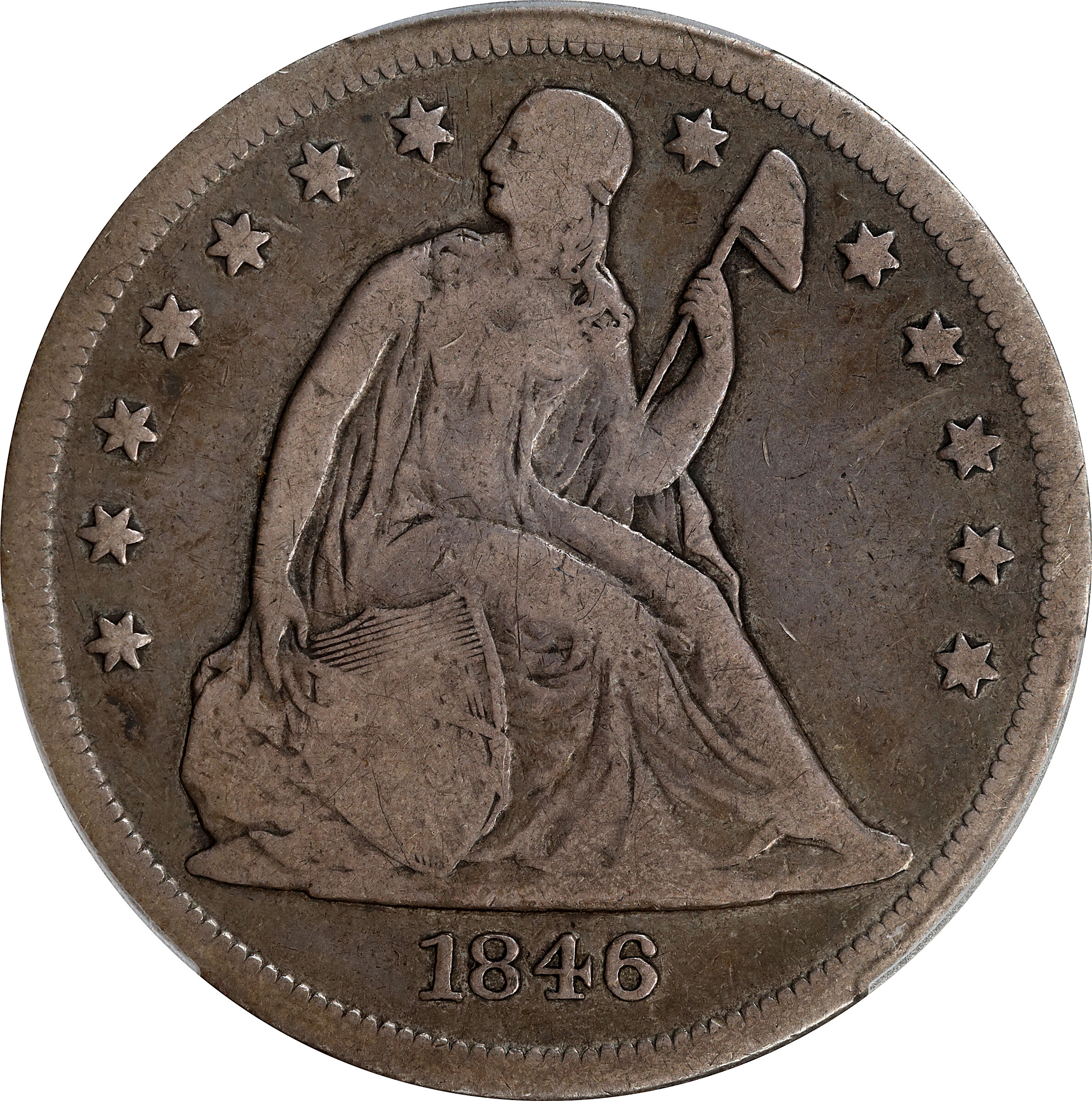 1846-O Liberty Seated Silver Dollar. VG-10 (PCGS).