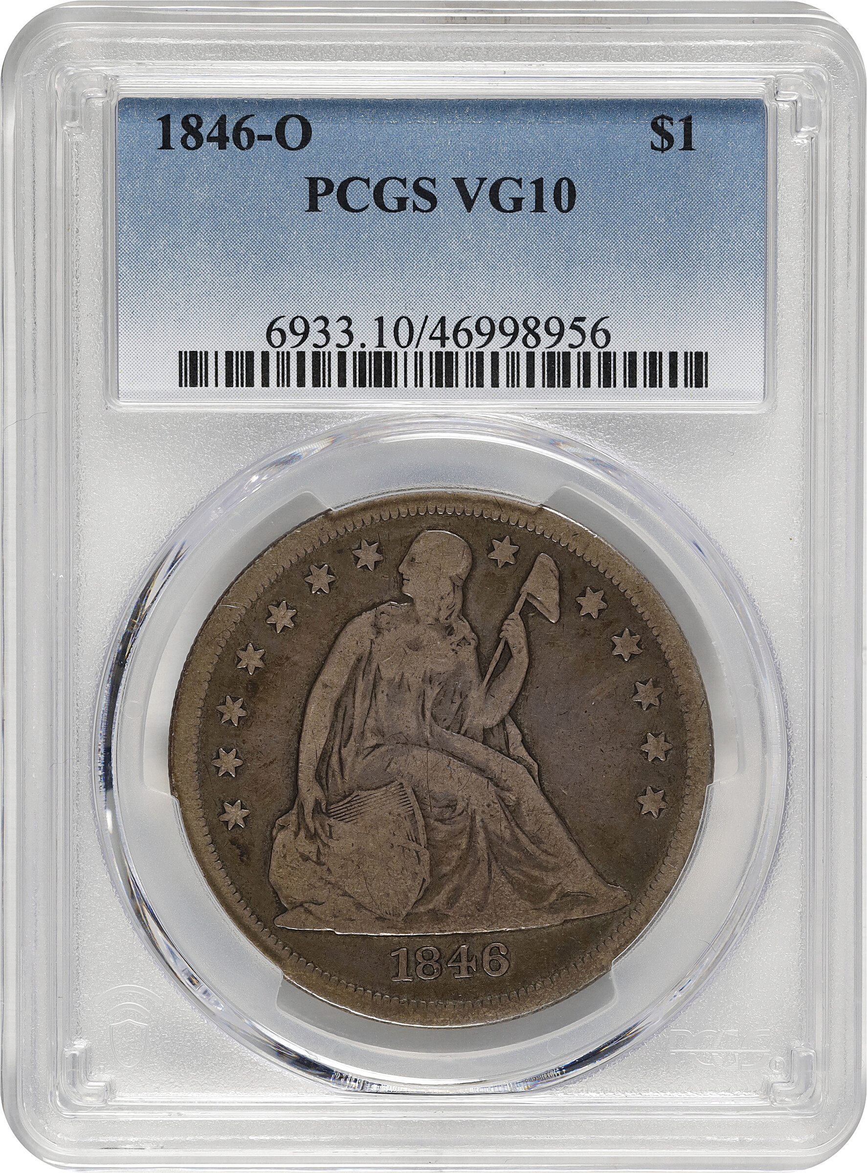 1846-O $1 F15 CAC thumbnail 3
