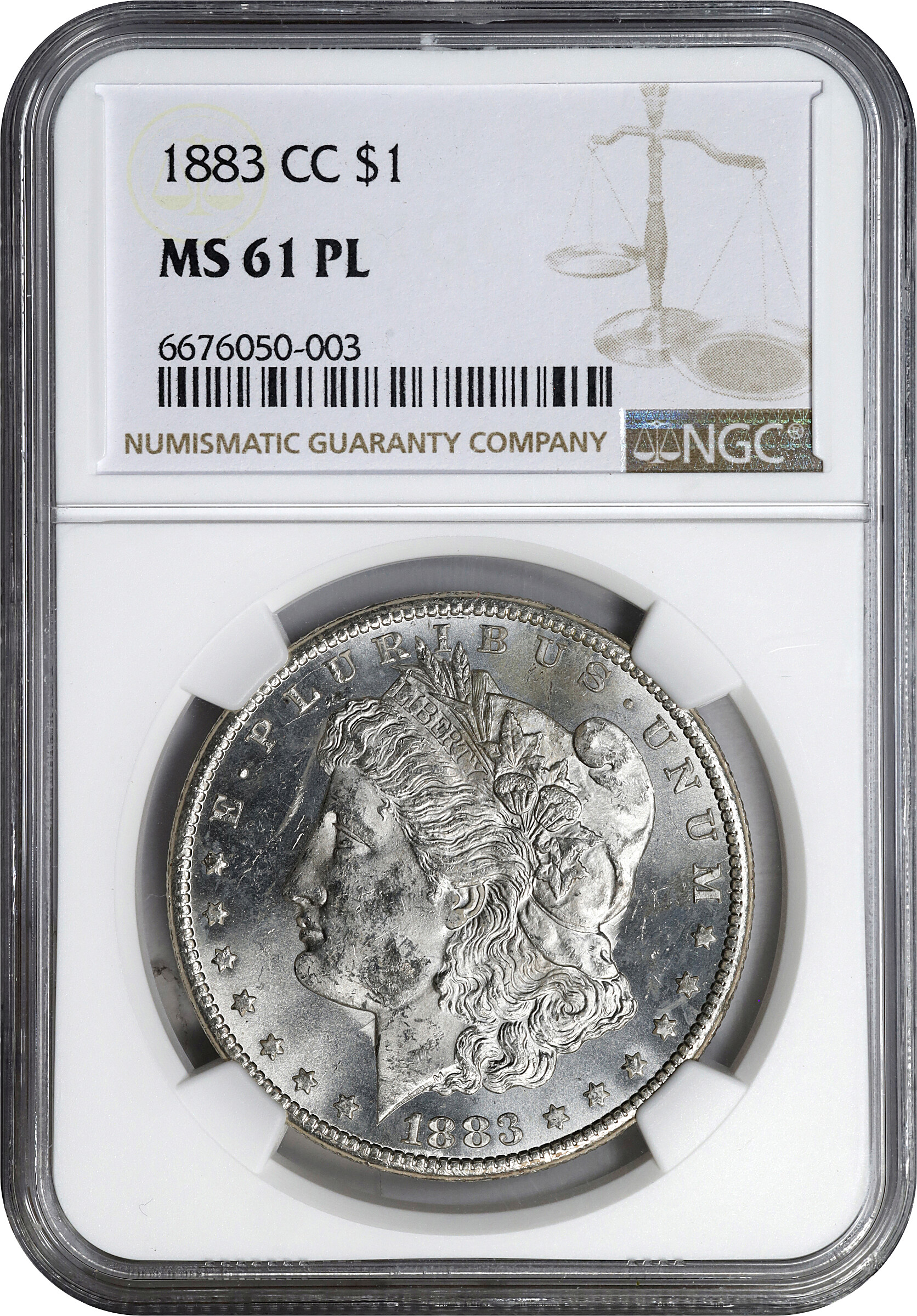 1883-CC $1  MS PL AU58 PL CAC thumbnail 5