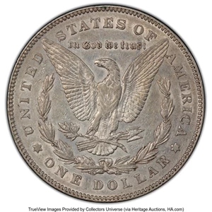 image for: 1878 7TF $1 Reverse of 1878, VAM-168, Doubled P AU50 PCGS. PCGS Population: (14/13 and 0/0+). NGC Census: (0/0 and 0/0+). A...
