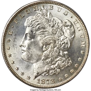image for: 1878 7TF $1 Reverse of 1878, VAM-100, MS66 PCGS. ...