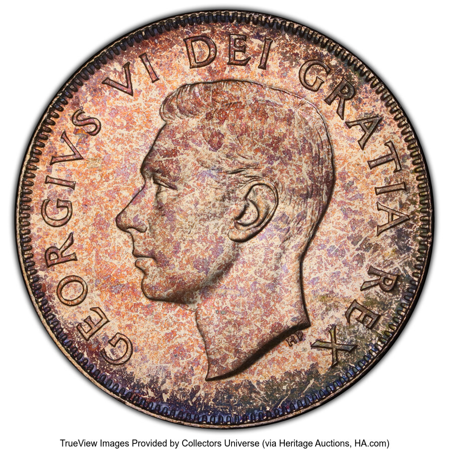 Canada: George VI "Design in 0" 50 Cents 1950 MS64 PCGS,...