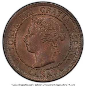 image for: Canada: Victoria Cent 1900-H MS65+ Red and Brown PCGS,...
