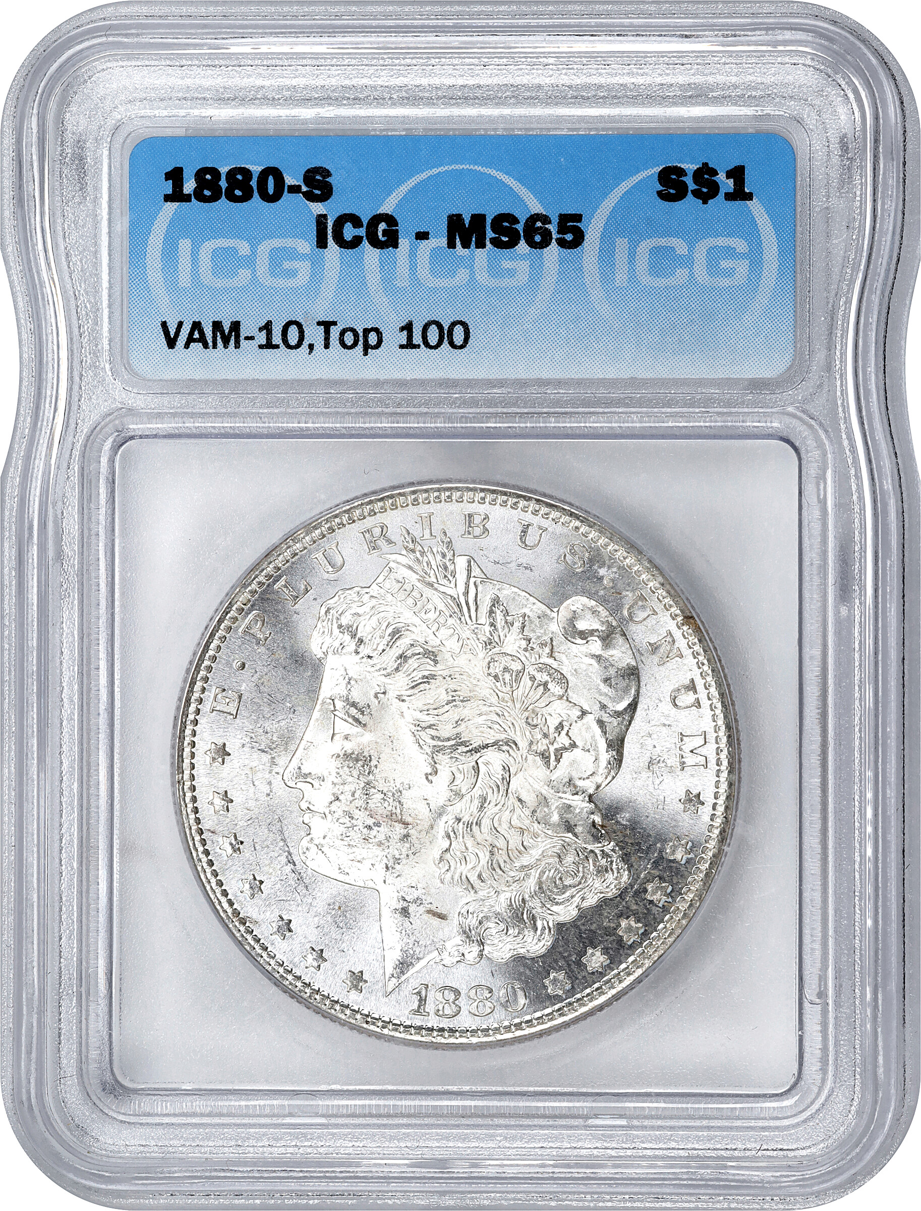 1880-S $1  8/7, Crossbar, VAM-10 AU55 thumbnail 24
