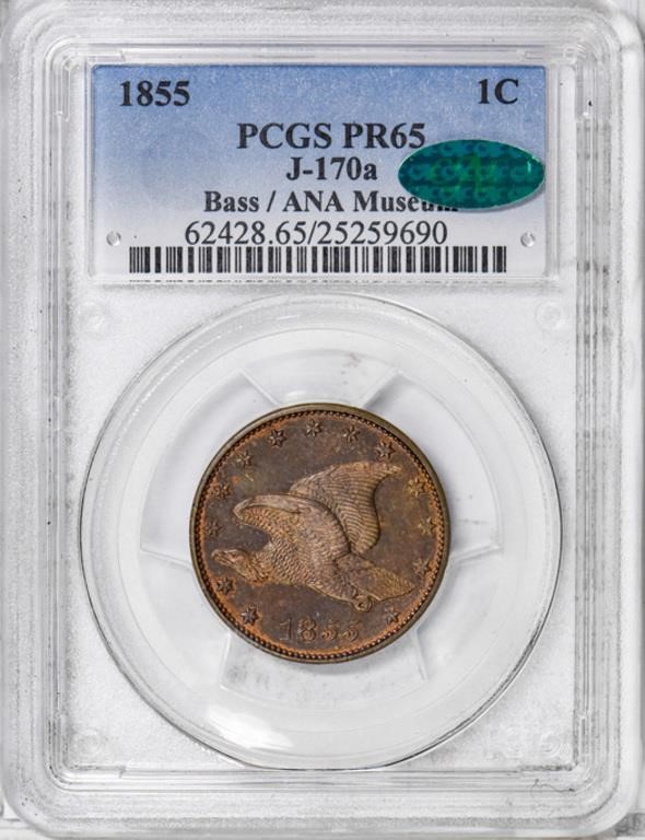 1855 P1c Copper-Nickel, J-170a PR63 thumbnail 3