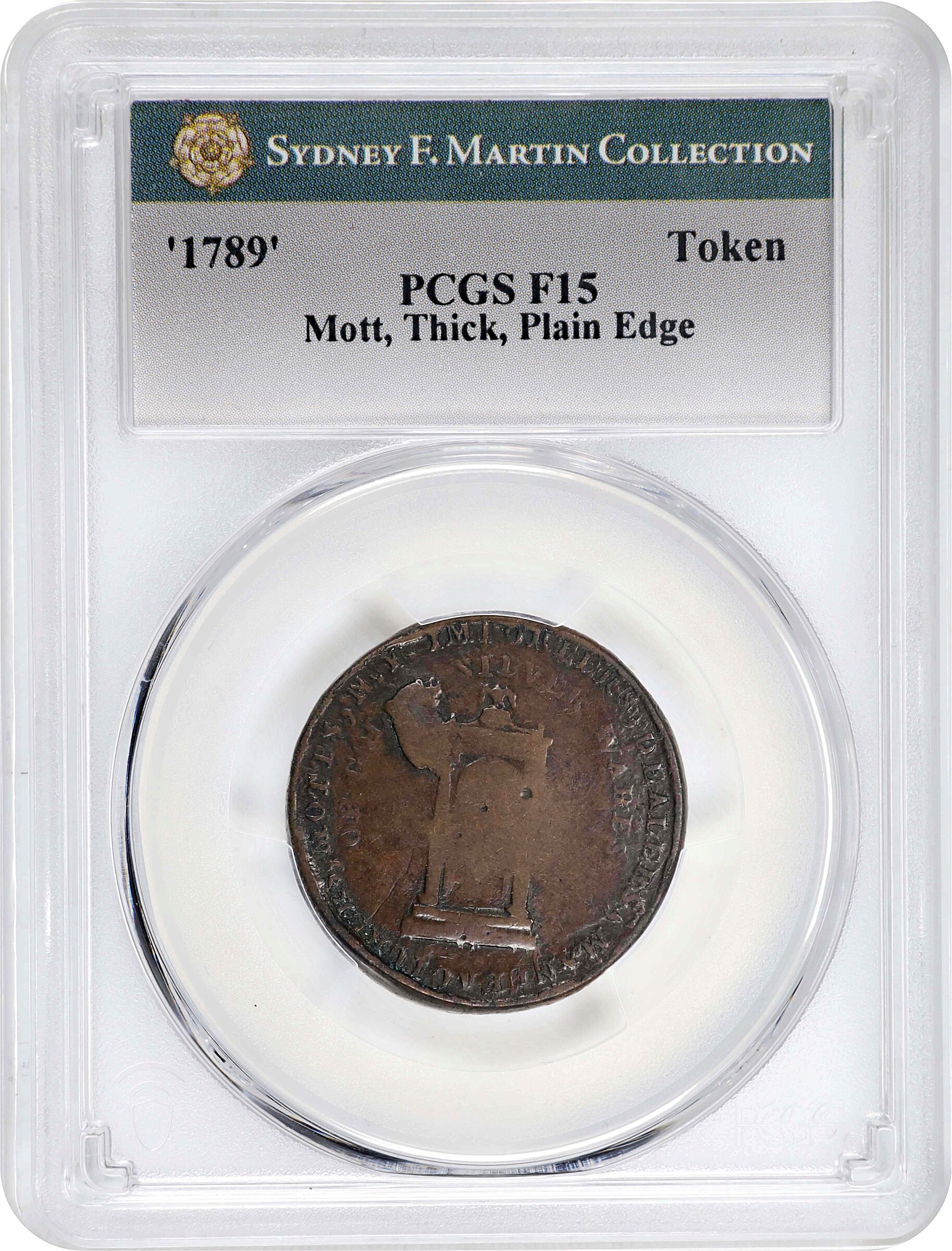 "1789" Token Mott, Thick Plain Edge G6 thumbnail 9