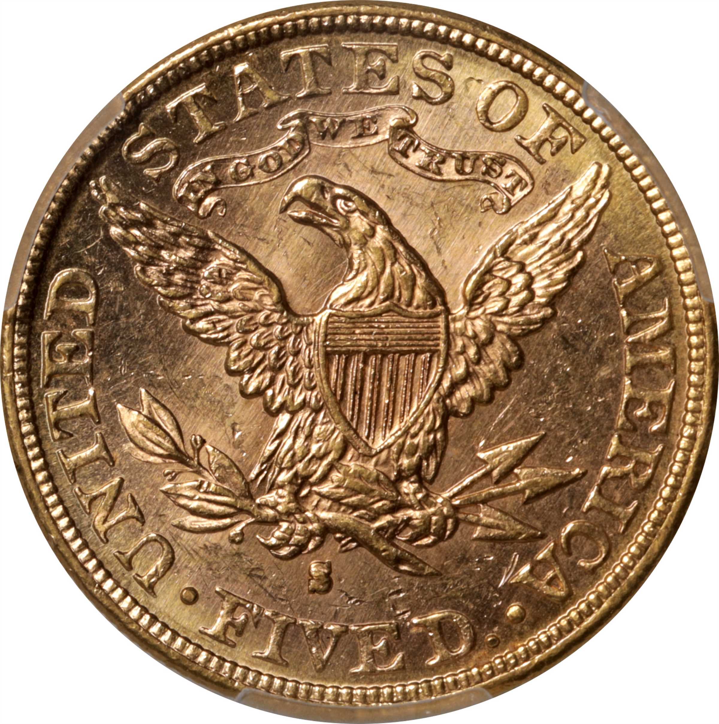 1885-S $5  MS PL thumbnail 2