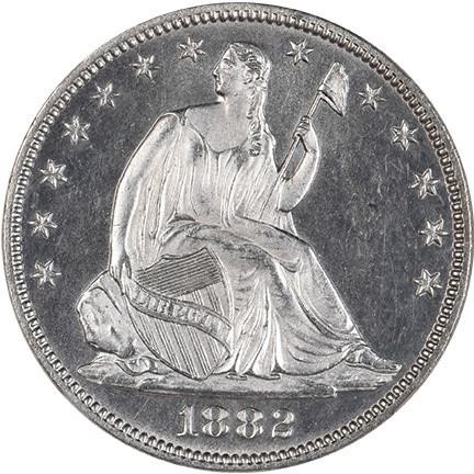 image for: 50C 1882 NGC MS64+ PL