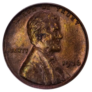 image for: 1C 1936 DBLD DIE OBV-TYPE 1 PCGS MS63 BN